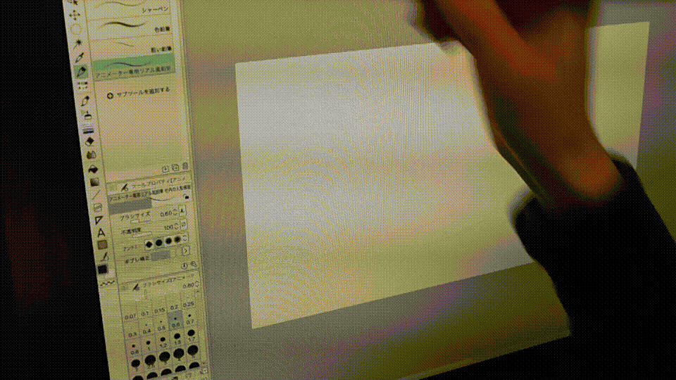 Wacomの液晶タブレットにエルゴトロンモニターアームをつけて描いてみた動画